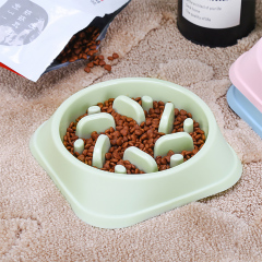 Wholesale Non-slip Plastic Pet Slow Eating Food Bowl Exercise Training Slow Food Bowl For Dogs and Cats