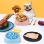 Anti Choking Feeder Dog Pet Food Bowl Durable PP Prevent Bloating Feeding Plastic Non Slip Dog Bowl Bowls, Cups & Pails Rounded