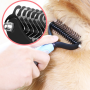 Grooming Self Cleaning Slicker magic pet brush slicker brush Stainless steel silicone pet hair remover dog brush grooming
