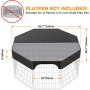 Dog Playpen Cover Mesh Top Cover Provide Shaded Areas Prevent Escape Outdoor Indoor Dog Pen Cover