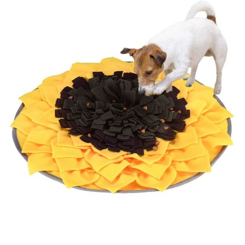 Best Sale  Anti-slip Round Snack Feeding Mat Puppy Nosework Training Pad Dog Snuffle Mat