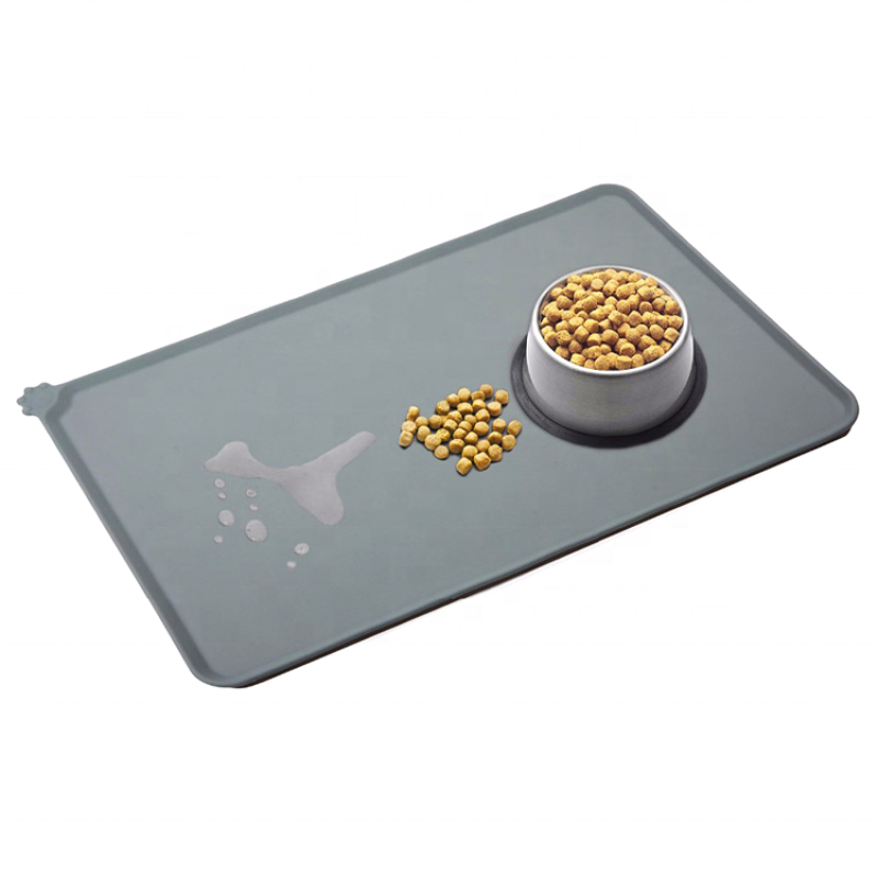 Silicone Waterproof Pet Dog Cat Food Feeding Mats Tray  Non Slip Pet Dog Cat Bowl Mats Placemat  Dog Pet Cat Feeding Mat