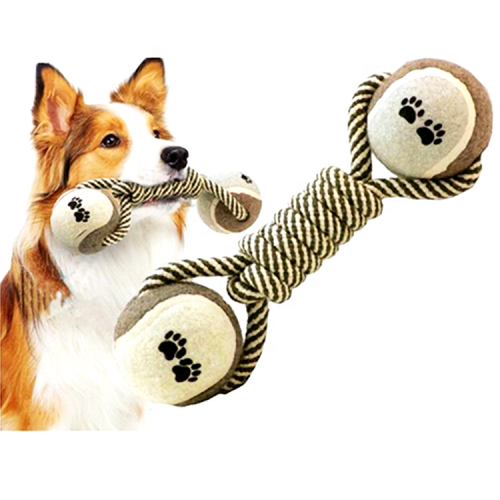Cotton Rope Mixed Dog Toy Rubber Bones,Puppy Teething Toys, Durable Pet Puppy Dog Chew Toys