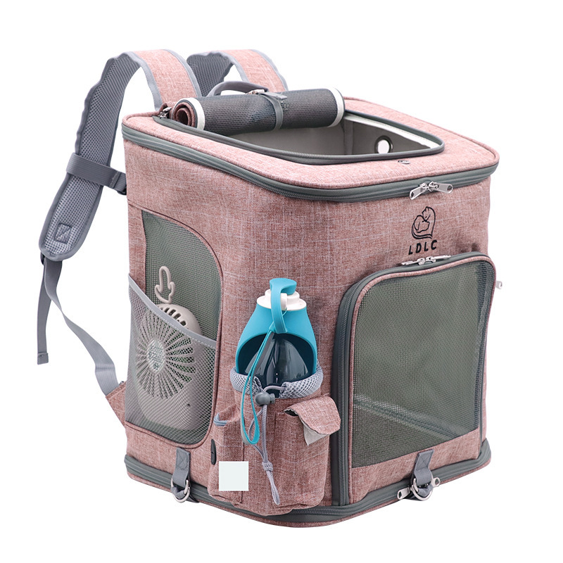 Wholesale Safety Collapsible Pet Carrier Backpack  Soft Breathable Pet Carrier with Mesh Window for Small Cats Dogs