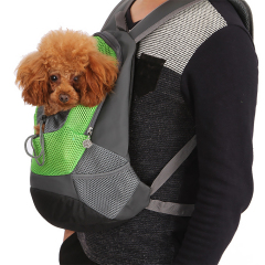 Pet Carrier Front Bag Breathable Head Out Design and Double Mesh Padded Shoulder for Outdoor Travel Hiking
