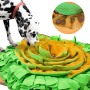 Dog Snuffle Mat Round Snack Feeding Slow Feeders Sniffing Nosework Training Pad Fun Play mat Toys for Dog Relieve Stress