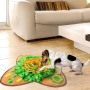 Dog Snuffle Mat Round Snack Feeding Slow Feeders Sniffing Nosework Training Pad Fun Play mat Toys for Dog Relieve Stress