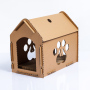 Wholesale Classic Scratching Board One-Level Cat House Scratcher Playgrounds Corrugated Cat Scratcher Playhouse Apartment