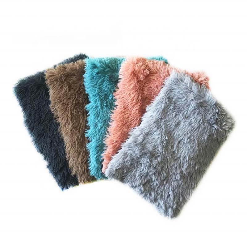 Wholesale Custom Soft Comfortable Touch Coral Fleece Pet Sleeping Blanket Dogs Puppy Blanket Cat Bed Mat Cushion
