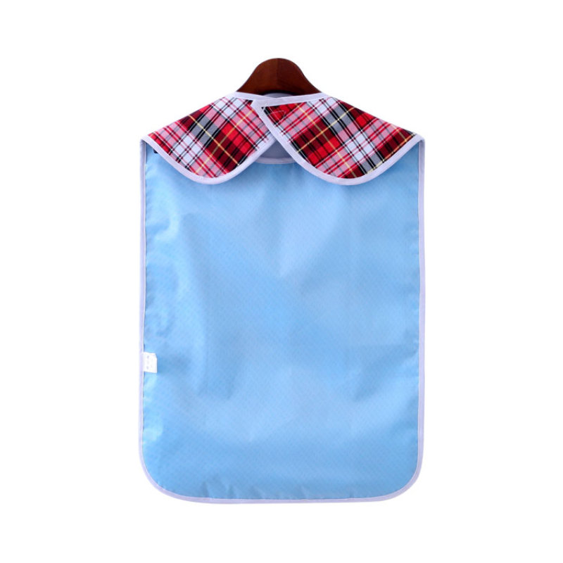 Waterproof Reusable Cotton/Poly Washable Adult Bib / Apron for dining
