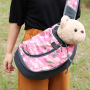 Comfortable Portable Dog Outing Travel Carrier Breathable Mesh Sling Bag Single Shoulder Chest Messenger Bag