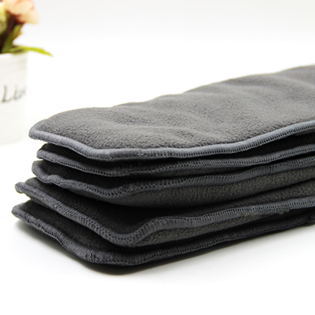 Queenhe Bamboo charcoal Adult microfiber diapers reuseable and washable for pregnant and oldmen