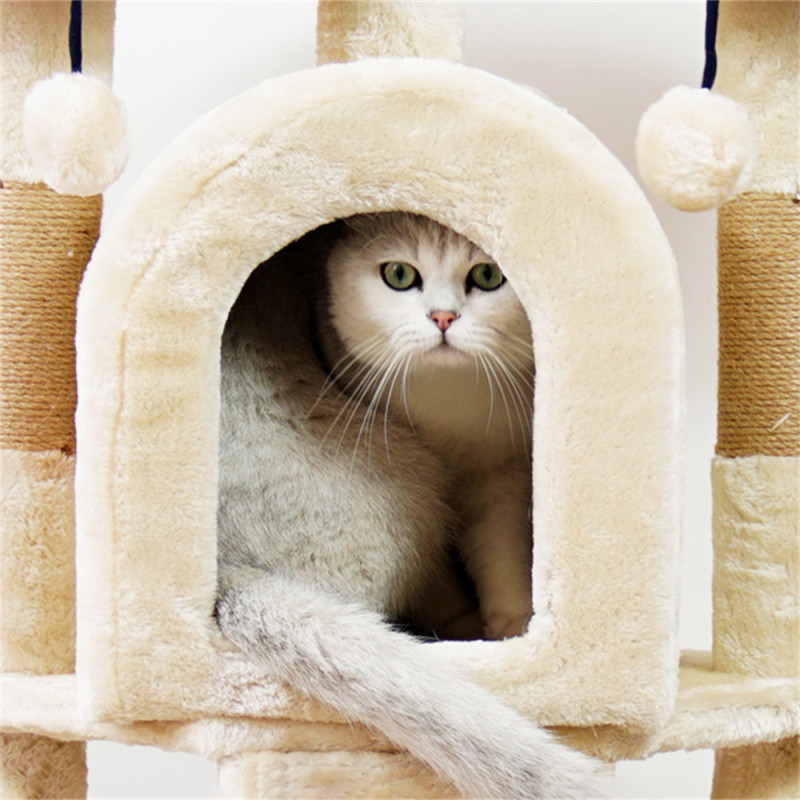 Indoor Luxury Durable Scratcher Cat Tree Large Scratching Cat Tree Tower For Cat Entertainment