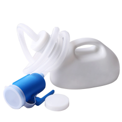 Male Portable PE Urinal Pee Bottles Home Urinal Potty for Men Urinal with Lid Chamber Pot 2000 mL