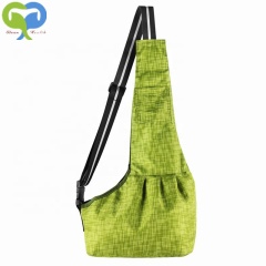 yarn-dyed oxford sling shoulder bag breathable dog carrier adjustable cat travel carrier Medium