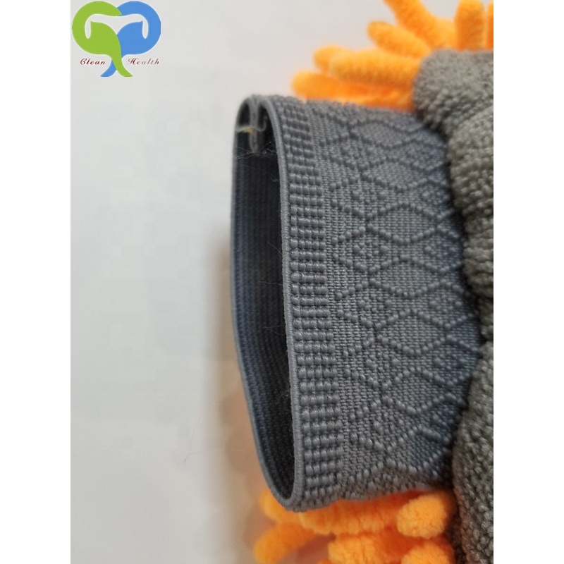 microfiber terry Pet Grooming Glove Gentle Deshedding Brush Glove Efficient Pet Hair Remover Mitt
