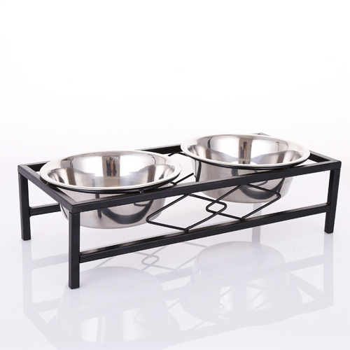 Luxury  Dog Elevated Feeder  Perfect Raised Dog Food Bowls Stand Stainless Steel Pet Bowls
