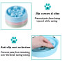 Durable Preventing Choking Dog Slow Feeder Non Slip Pet Dog Food Bowl