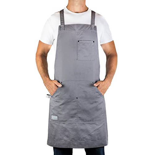 Queenhe Adjustable Waterproof Cooking Aprons Kitchen Housekeeping Apron with Pockets