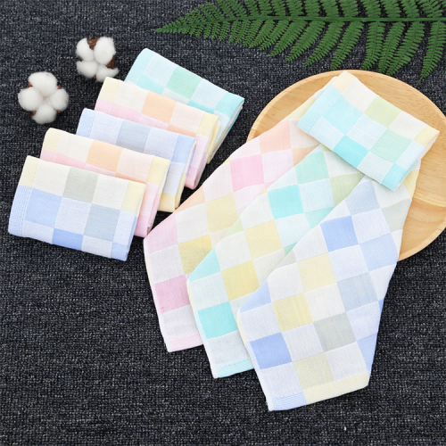 Best Selling baby Organic Natural 100% Bamboo soft Jacquard colorful square Baby Face Towels