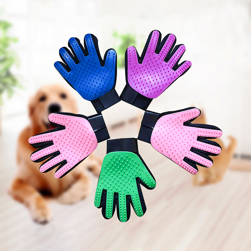 Multiple colour 180 Nails Hair Removal Brush Pet Cleaning Gloves For  Small Animals