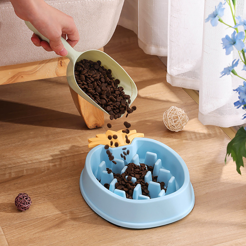 Wholesale Plastic Non-Slip Puzzle Bowl Feeder Interactive Bloat Stop Dog Bowl