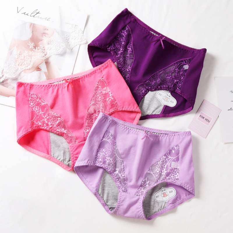 Wholesale Absorbent Women Full Protection Layers Period Postpartum Panties Menstrual Incontinence Underwear