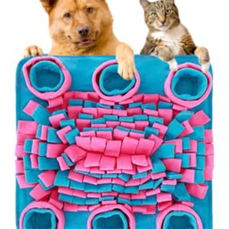 Dog Puzzle Toys Interactive Feed Snuffle Mat for Boredom Encourages Natural Foraging Skills for Cats Dogs Treat Dispenser Indoor