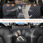 Dog Seat Cover for Back Seat 100% Waterproof Dog Car Seat Covers with Mesh Window