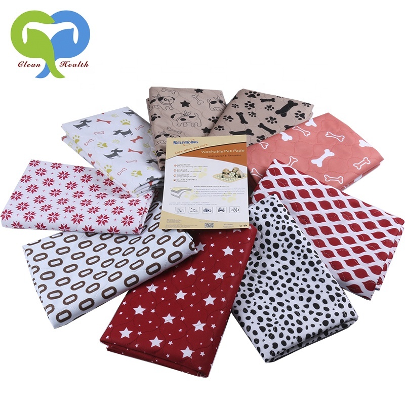 High quality washable puppy training pad waterproof dog mat reusable pet pad super absorbent pee pad wholesalers
