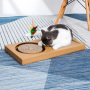 Cat Scratch Pad Cat Scratching Board Toy One-piece Suit Cat Feather Toy Grinding Paws Corrugated Paper Grinder For Indoor