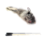 Cat Wand Feather Refills for Interactive Cat and Kitten Wands Include 2pcs 3-section fishing rods+6pcs replacement heads