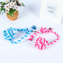 wholesale custom logo Cotton Rope Chew Play Bite Pet Dog Toy for Pet