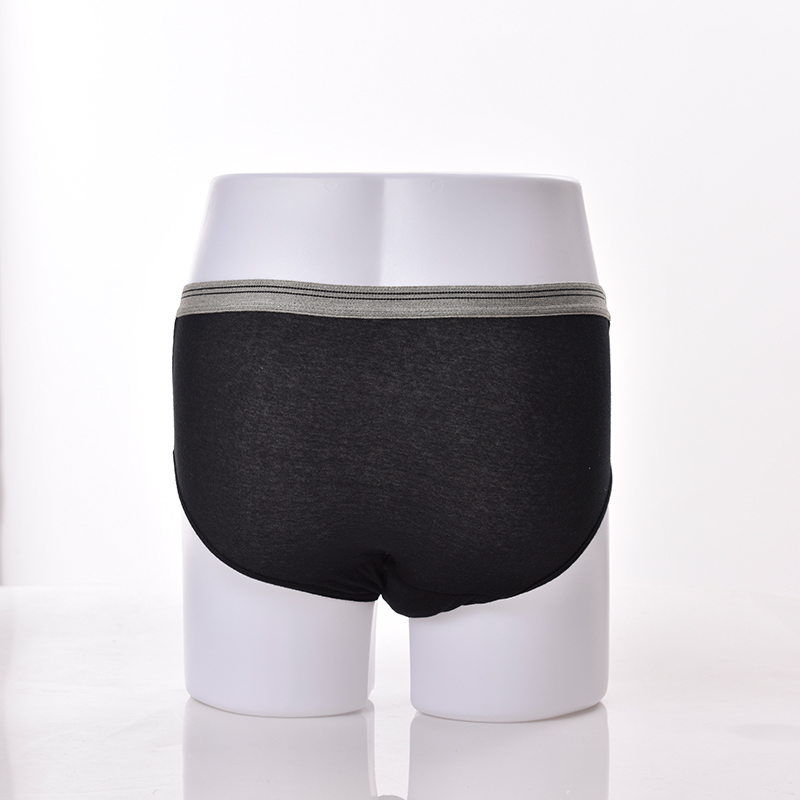 100%cotton men's washable incontinence underwear protective briefs