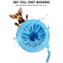 Wholesale 2 In 1 Portable Silicone Pet Cleaning Brush Feet Cleaner for Dogs