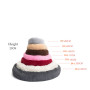 Soft Comfortable Pet House Faux Fur Donut Cuddler Self-Warming Fluffy Dog and Cat Calming Cushion Bed with Non-Slip Bottom