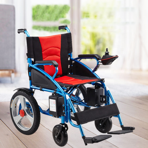 Hot selling Lightweight portable and foldable Power electric wheelchair with quick Removable motors