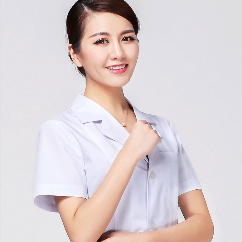 Hot Sell Female Professional White Nurse Hospital Medical Uniforms