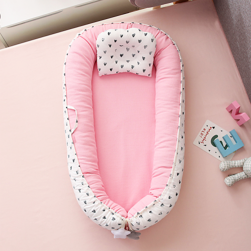 China Directly Factory Newborn Lounger Portable Baby Bed Nest Organic Cotton For Baby Girl and Boy