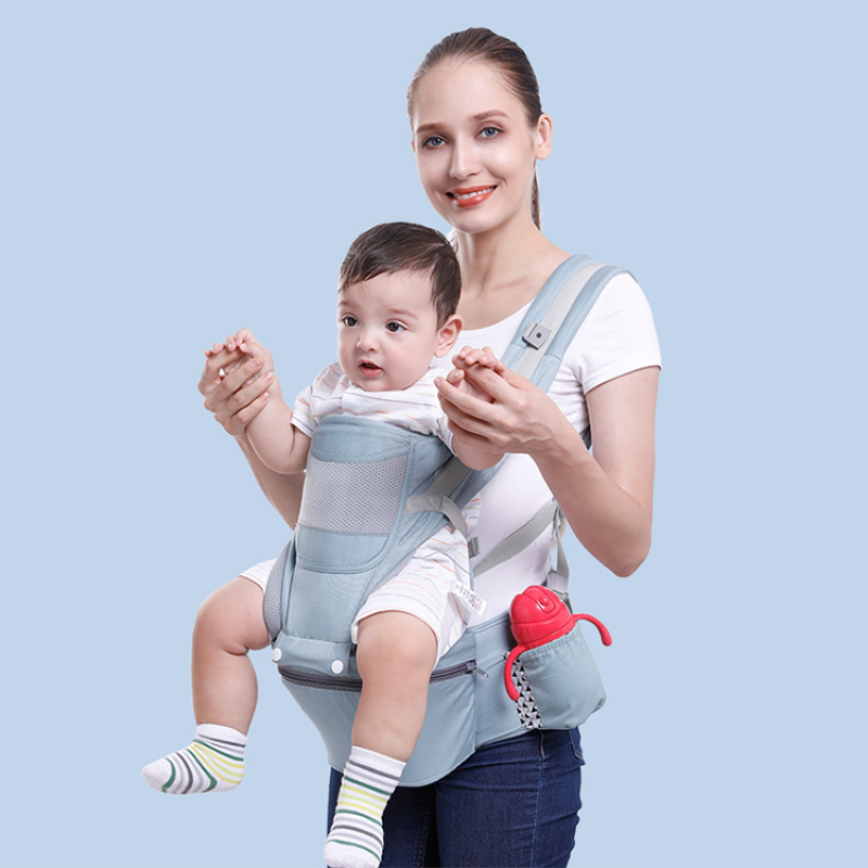 Comfortable Ergonomic Baby Carrier With Hip Seat  Front And Back Design Baby Carriers Wraps