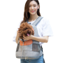 Comfortable Dog Cat Carrier Backpack Puppy Pet Front Pack with Breathable Head Out Design for Outdoor Travel
