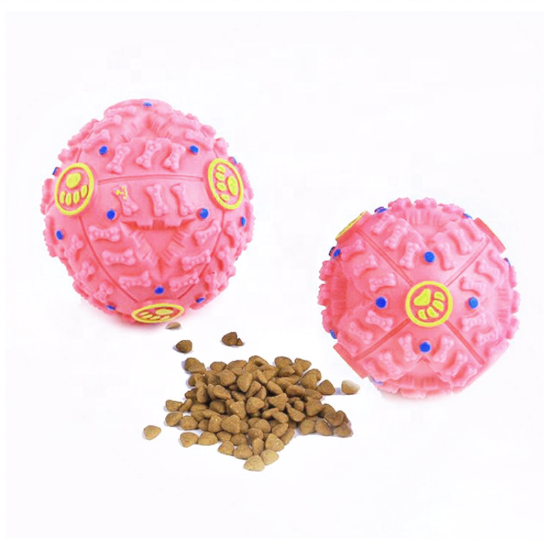 Dog toy Squeaking Ball dog bite ball  Leaky food ball Complies with Same Safety Standards as Kids' Toys