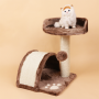 Manufacturer Wooden Cat Scratcher Tower Cat Tree House