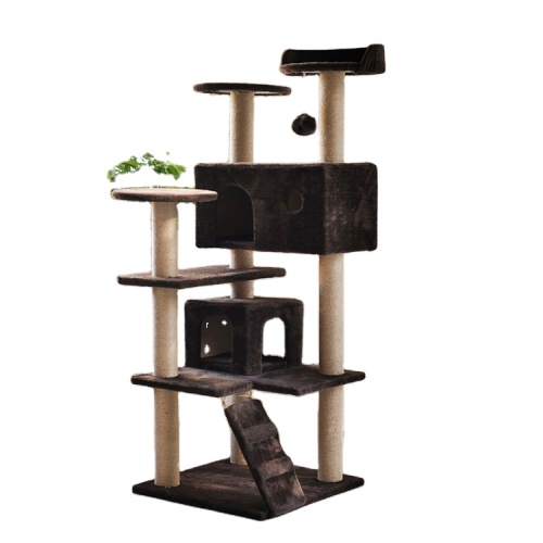 Large Luxurious Modern Wooden Cat Playhouse Pet House Tower Climbing Cat Tree