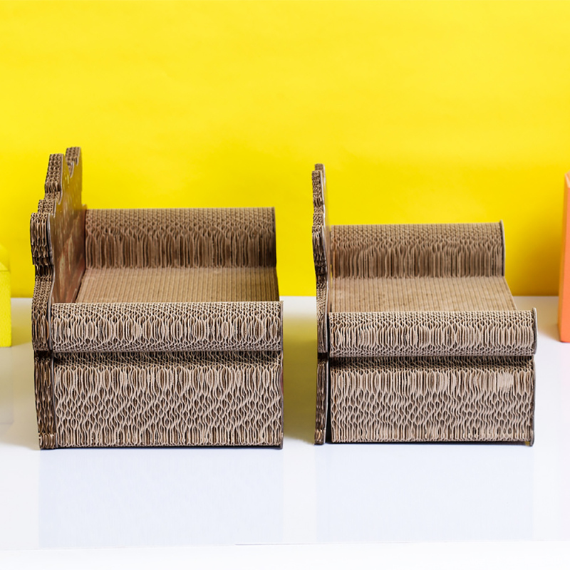 Wholesale Custom Thick Cardboard Cat Scratcher Couch for Cats