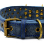Wholesale Rivet Spiked Studded Genuine Leather Dog Collar for Small Medium Large Dog