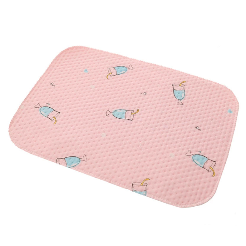 Baby Waterproof Diaper Changing Pad Reusable and Washable Newborn Travel Mat Station for Home Travel Outside