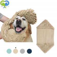 Soft Bath Towels Ultra Absorbent Durable Dogs Quick Drying Chenille  Pet Towel