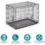Multifunction Thick Dog Crate Small Dog Kennel Dog Playpen Double Door Multiple Stackable  Sturdy Carbon Steel Puppy Cage