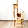 New  Cats Tower Wood Cat Climbing Tree For Cat Scratching Sleeping Playing